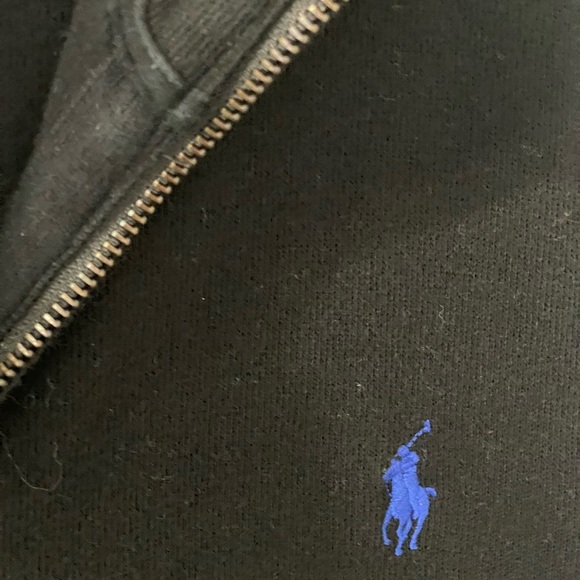 Polo Ralph Lauren Black Quarter-Zip Pullover - Picture 4 of 5